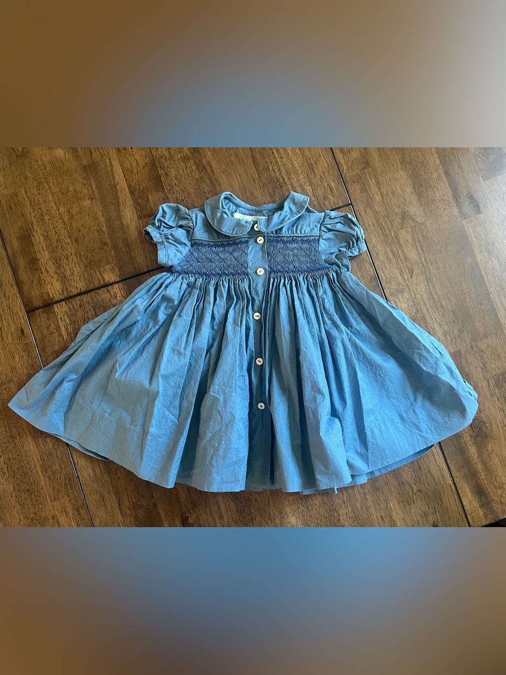 Flora and Henry Baby Girl Smocked Dress, Size 0-3 Mos.